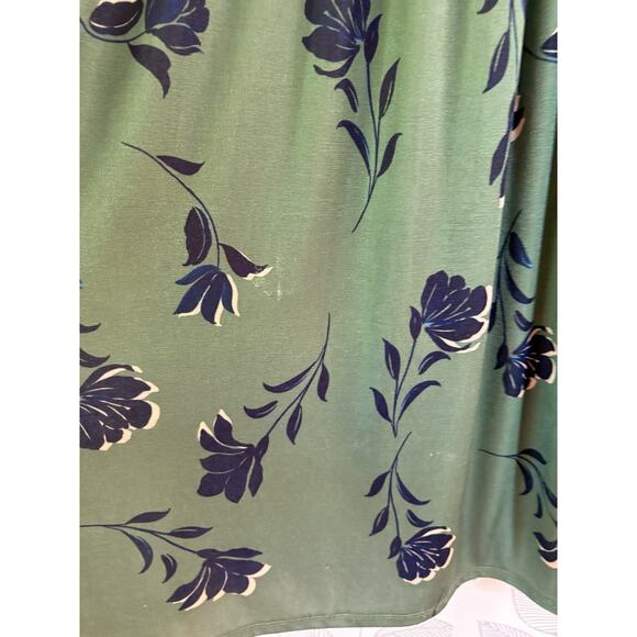 ALEXIA ADMOR Sage Floral Luna Dress Size Small Drop Waist Midi Wedding Guest - Picture 12 of 15